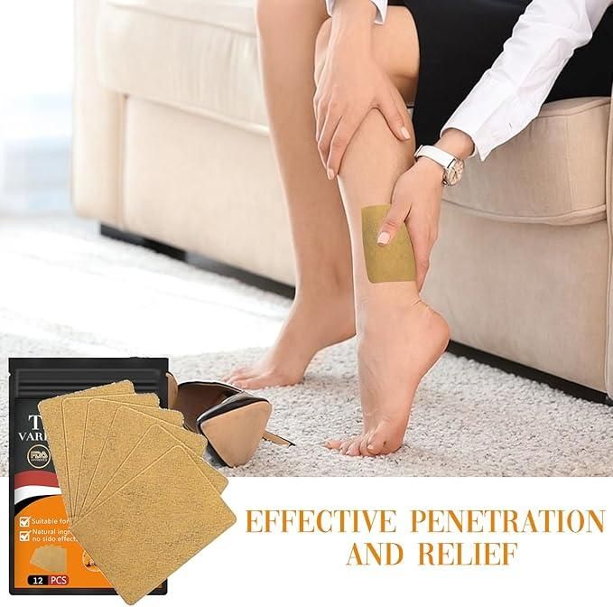 Turmeric Vericose Vein Patch || Buy 1 Get 1 FREE (Pack of 10 + 10) at ₹499